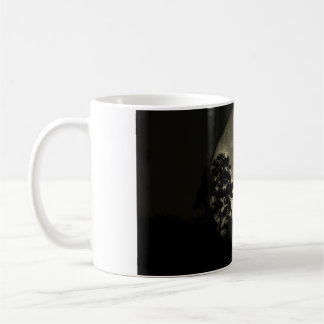 Caneca De Café 11 oz mug with "Swans in the Moonlight" image