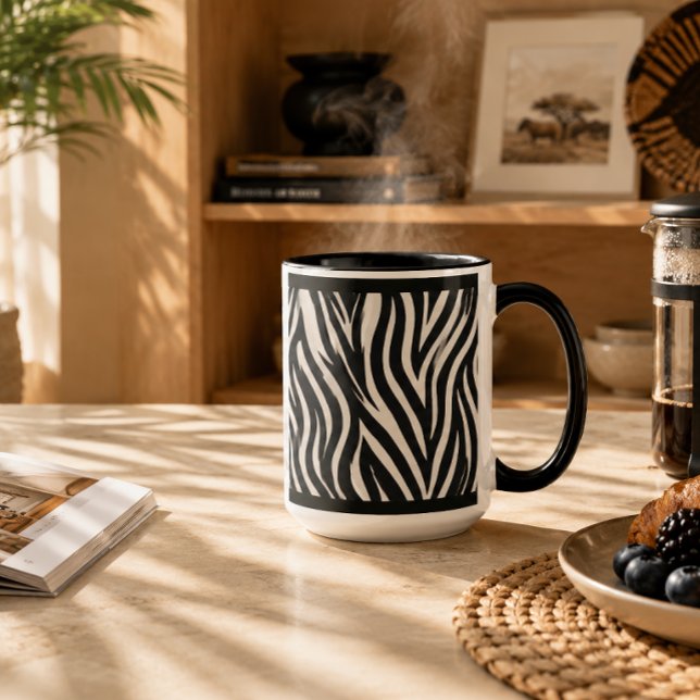 CANECA DE CAFÉ 11 OZ. "ZEBRA" (Criador carregado)
