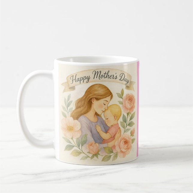 Caneca De Café 11oz Mother`s Day Mug (Esquerda)