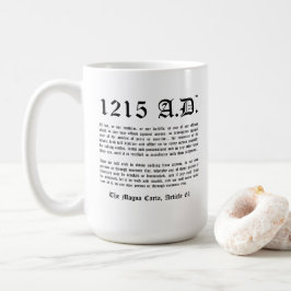 Caneca De Café 1215 A.D.™ A Magna Carta Artigo 61 Clássico Mug