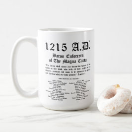 Caneca De Café 1215 A.D.™ Magna Carta Baron Executors Classic Mug