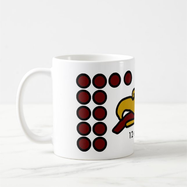 Caneca De Café 12 águia - Sinal de Dia asteca Mug (Esquerda)