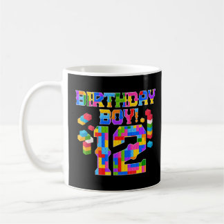 Caneca De Café 12 Aniversário De 12 Anos Criança De Blocos