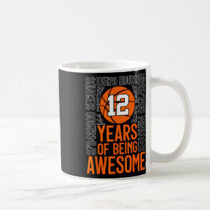 Caneca De Café 12 Anos Sendo Incrível Sketll 12º Aniversário