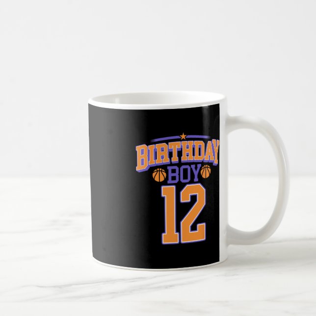 Caneca De Café 12 Birthday Boy Basball Lover 12 Anos Bd (Direita)