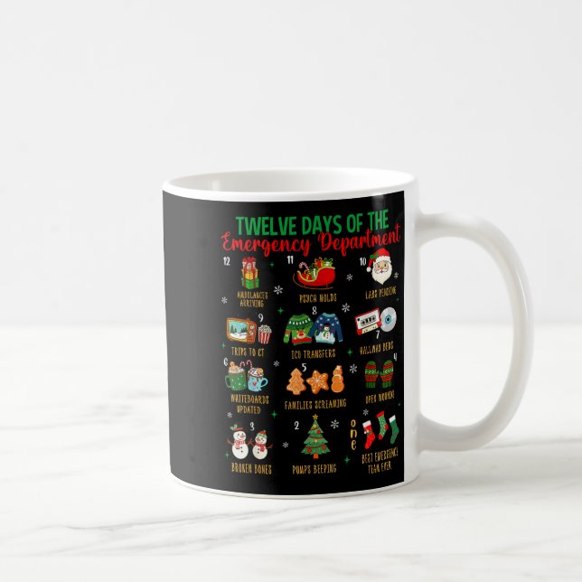 Caneca De Café 12 Days Of An Emergency Department Er Nurse Christ (Direita)