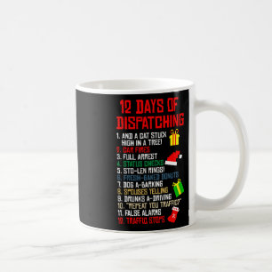 Caneca De Café 12 Dias De Despachamento Do Disp De Natal Do Pajam