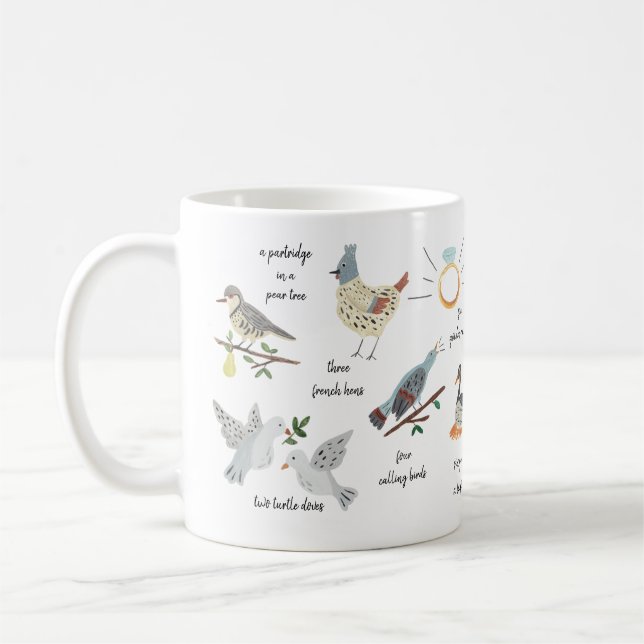 Caneca De Café 12 dias do Natal (Esquerda)