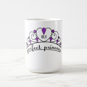 Caneca De Café 13,1 Princesa perfeita (roxa)