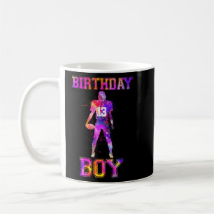 Caneca De Café 13 Aniversário do Partido do Tema de Futebol 13