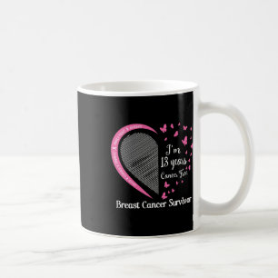 Caneca De Café 13 anos de família de sobreviventes do câncer da m