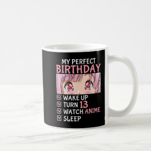 Caneca De Café 13 Birthday Assiste Anime De 13 Anos