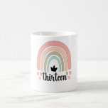 Caneca De Café 13 Birthday Boho Rainbow Party Kids 13 anos<br><div class="desc">Perfeito para a festa de aniversário do arco-íris de 13 de uma criança de treze anos,  que está comemorando seu 13 aniversário. Bonito presente de 13 de aniversário para uma criança de 13 anos,  que adora arco-íris.</div>