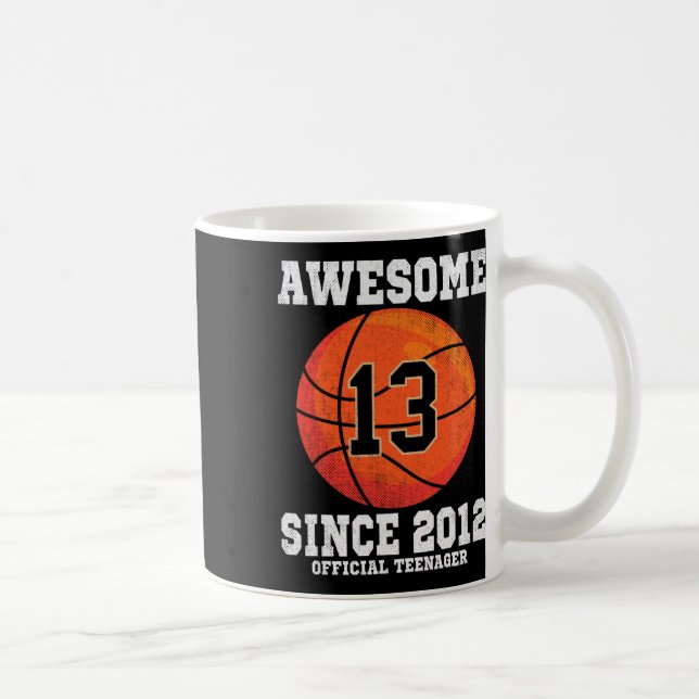 Caneca De Café 13th Birthday Sketll Fan 13 Years Old Official Tee (Direita)
