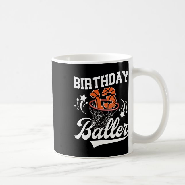 Caneca De Café 13th Sketll Birthday Thirteen Year Old Sketll Play (Direita)