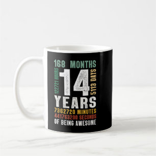 Caneca De Café 14 Anos De Estar Incrível 14 Birthday Gift Boys G