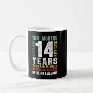 Caneca De Café 14 Anos De Estar Incrível 14 Birthday Gift Boys G