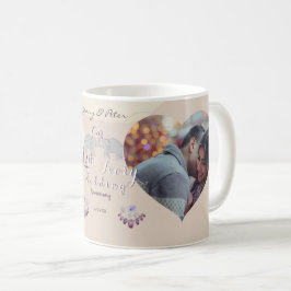 Caneca De Café 14 Casamento Aniversário de Ivory Coffee Mug
