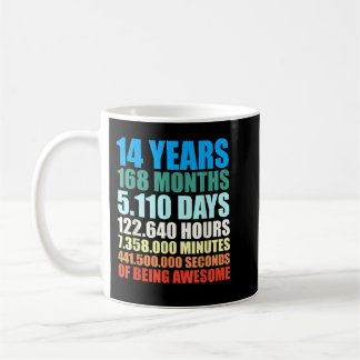 Caneca De Café 14th Birthday Gift Boys 14s Years Beings Awesome