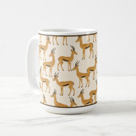 Caneca De Café 15 OZ. CAFÉ MUG - "GAZELLE PRINTx"