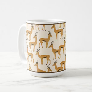 Caneca De Café 15 OZ. CAFÉ MUG - "GAZELLE PRINTx"