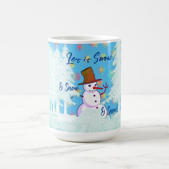 Caneca De Café 15 Oz. Tempo de inverno para bebidas quentes de ca (Centro)