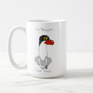 Caneca De Café 15oz Angus "No Thoughts, Head Empty" Café Mug