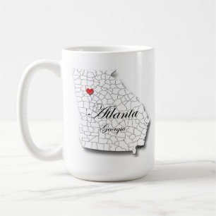 Caneca De Café 15oz Atlanta Mug, Atlanta Mug, Atlanta Coffee Mug,