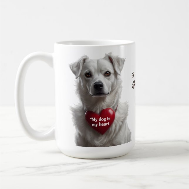 Caneca De Café 15oz Classic Mug for Dog Lovers (Esquerda)