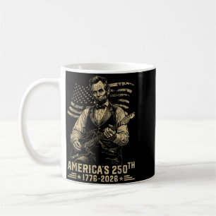 Caneca De Café 16º Presidente Tocando Guitarra 4 De Julho 250º