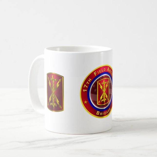Caneca De Café 17ª Brigada de Artilharia de Campanha “Thunderbolt (Frente Esquerda)
