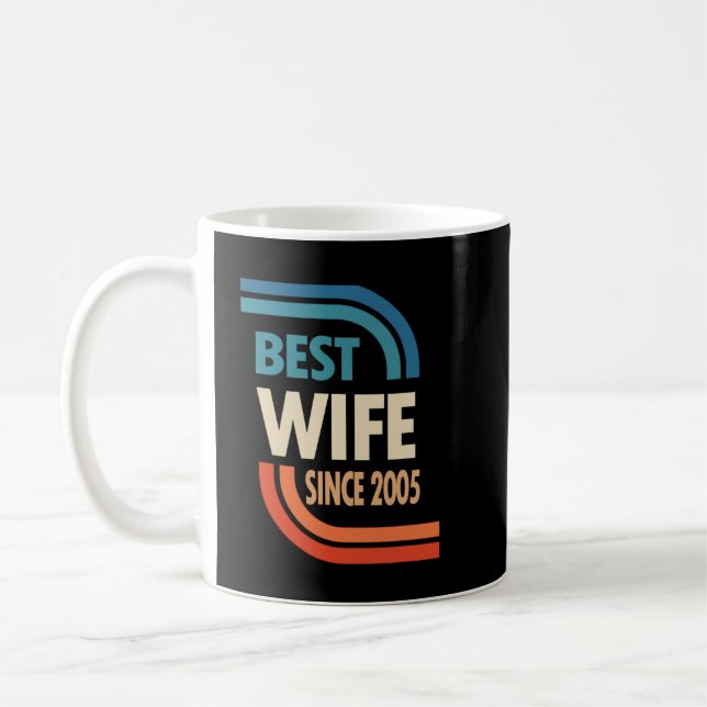 Caneca De Café 17º aniversário do casamento Melhor Esposa desde 2 (Esquerda)