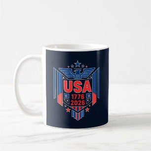 CANECA DE CAFÉ 1776-2026 EUA
