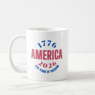 Caneca De Café 1776 AMÉRICA 2026 250 anos liberdade
