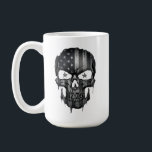 Caneca De Café 1776 American Flag Patriot Skull USA 250th<br><div class="desc">Celebrate American heritage and the historic 250th anniversary with this premium tactical American Flag skull mug. Featuring a bold, distressed skull design integrated with the stars and stripes and the iconic "1776" inscription, this mug is the ultimate statement piece for patriots, veterans, and history enthusiasts. Crafted for durability and style,...</div>