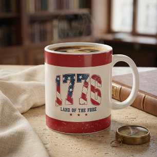 Caneca De Café 1776 Dia da Independência 4 de Julho