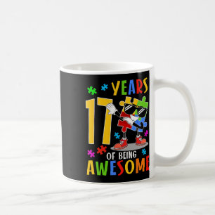 Caneca De Café 17 Anos Sendo Um Incrível Autismo De Atiramento De