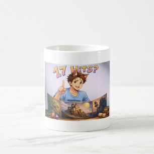 Caneca De Café 17 HITS? Funny RPG Anime T-Shirt   Dungeon Master 