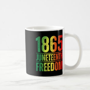 Caneca De Café 1865 Mulheres Homens Juneteenth Liberdade Afro-Ame