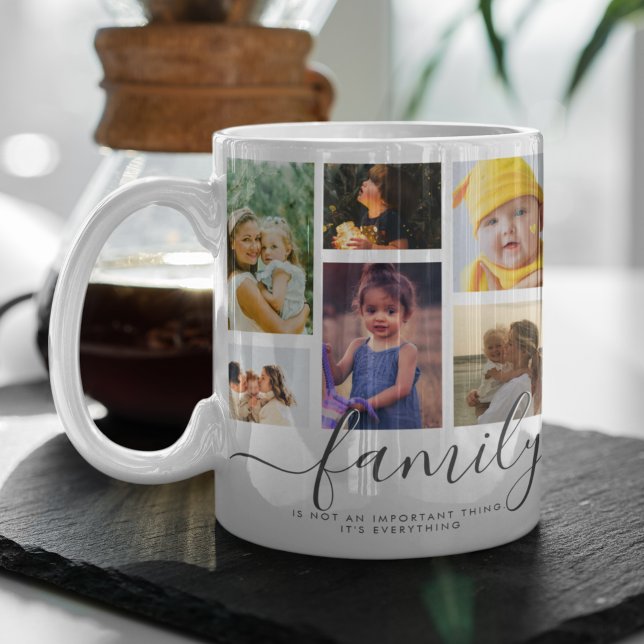 Caneca De Café 18 Memória de Amor da Família de Faixas Fotográfic (Criador carregado)