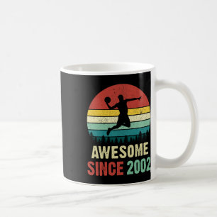 Caneca De Café 19º Aniversário No Basquete Amam Desde 2002