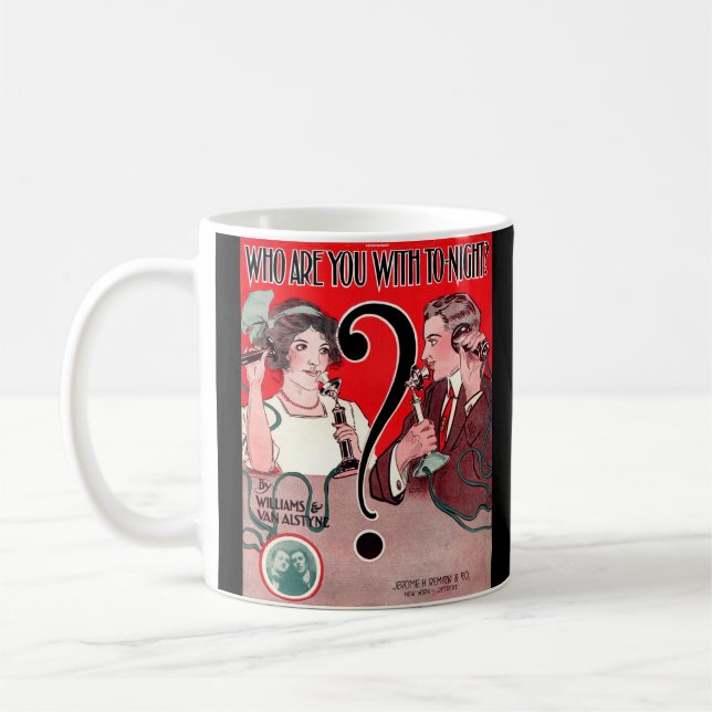 Caneca De Café 1911 Com Você Com A impressão de Música Hoje (Esquerda)