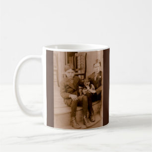 Caneca De Café 1920 dois rapazes, um cão