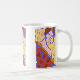 Caneca De Café 1920 Sagittarius Mulher de laranja