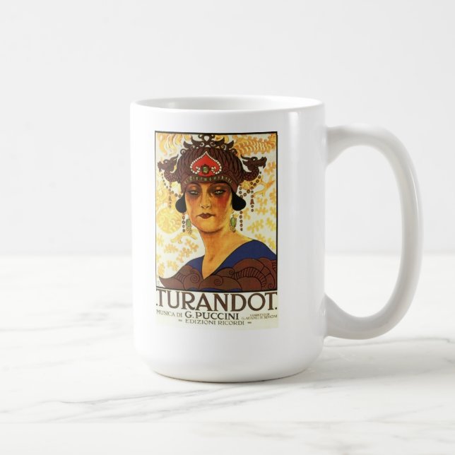 Caneca De Café 1926 poster - Turandot por Puccini (Direita)