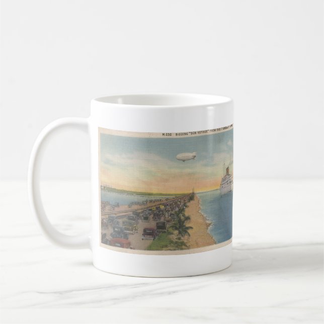 Caneca De Café 1934 da Causeway Miami, FL (Esquerda)