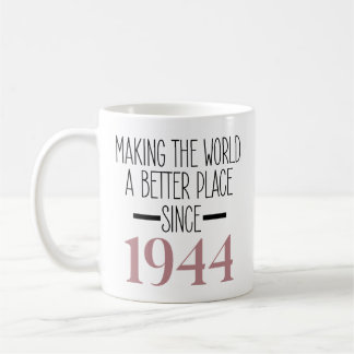 Caneca De Café 1944 Aniversário, 80, Mulher Mug