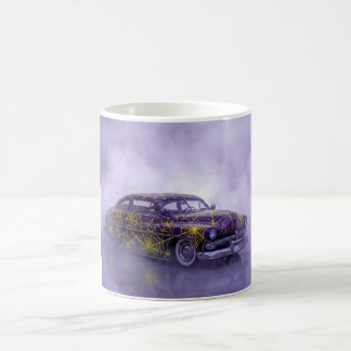 Caneca De Café 1950 Mercúrio Roxo Com Teia de Aranha