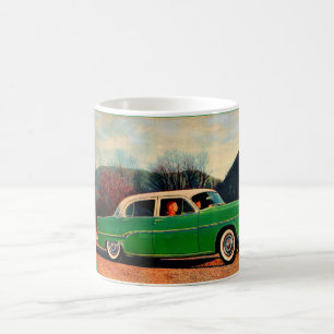 Caneca De Café 1954 Dodge V8 real no verde