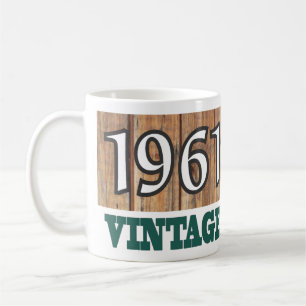Caneca De Café 1961 Ano de Nascimento - Celebração de Aniversá